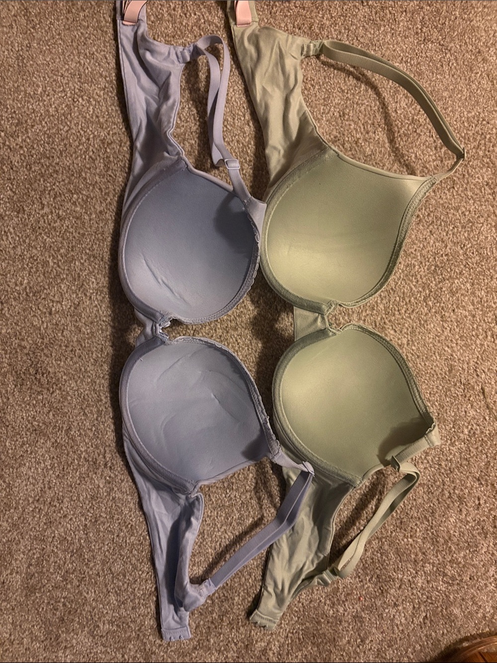 Victoria's Secret Light Blue & Sage T-Shirt Bra Duo - Picture 2 of 4
